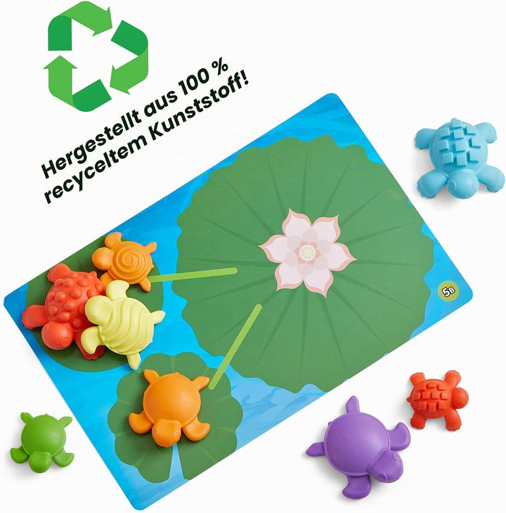 Learning Resources Mathe-Aktivitätsset Taktile Schildkröten, Zahlen lernen für Kleinkinder, Mathe-Zä