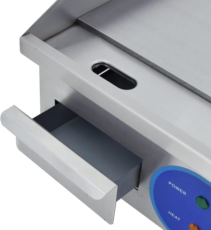 TAIMIKO Elektrischer Grill, Edelstahl, Tischgrill, professionell, 220 – 240 V, 1500 W, Grillplatte a