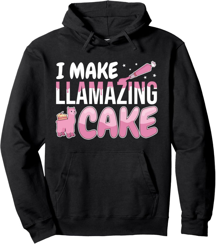 Lustiger Konditor Bäcker Pâtissier Backen I Lama Top Kuchen Pullover Hoodie