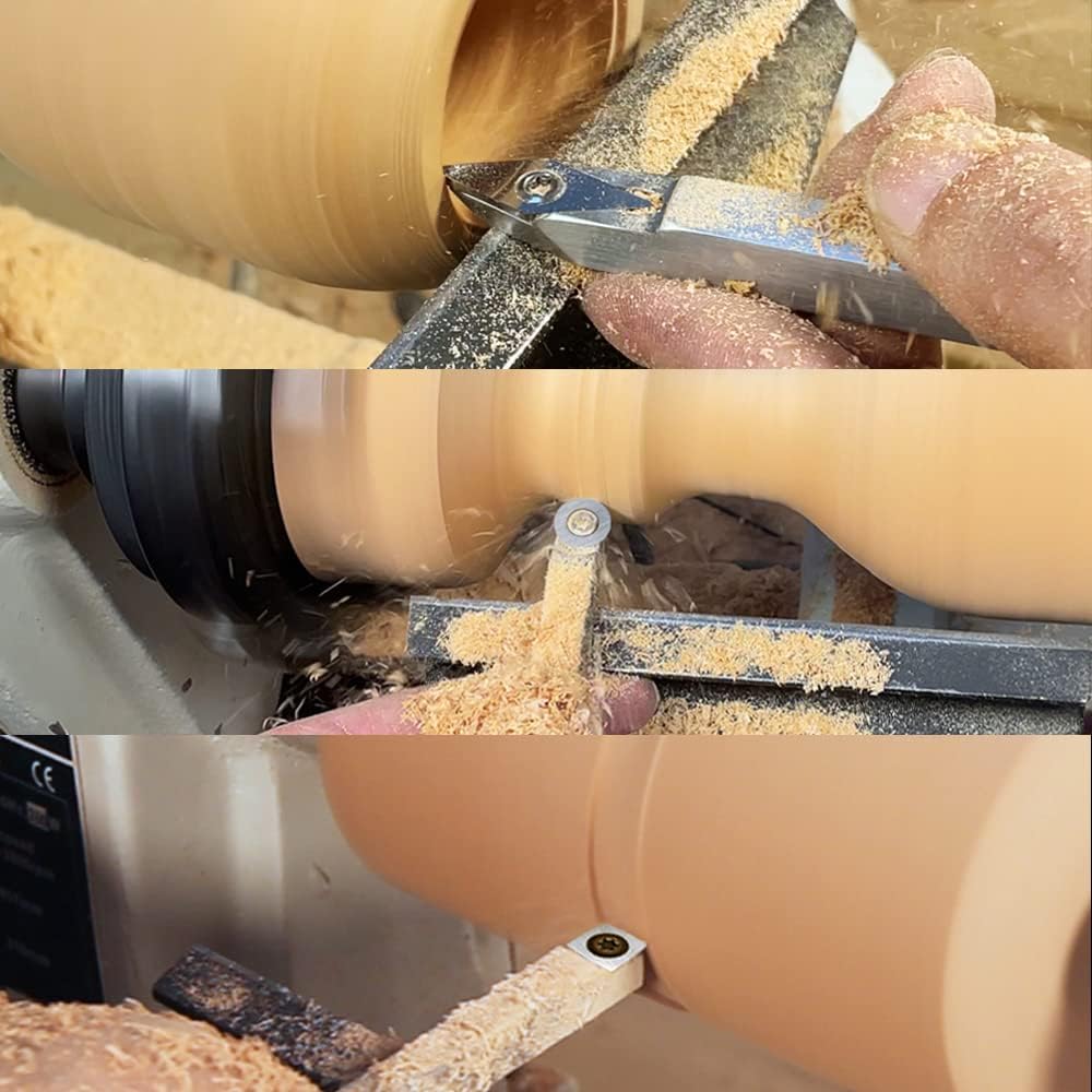 CDBP Drehmeissel Drechselwerkzeug Diamant Hartmetall Drehstahl für Holz-Hobbyisten oder Heimwerker o