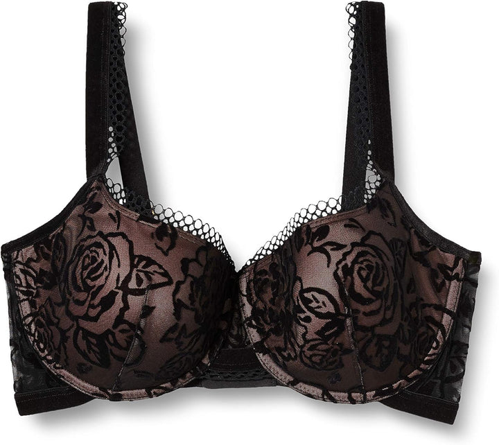 Triumph Damen Velvet Rose Spotlight WHP Geformter BH 65F Schwarz, 65F Schwarz