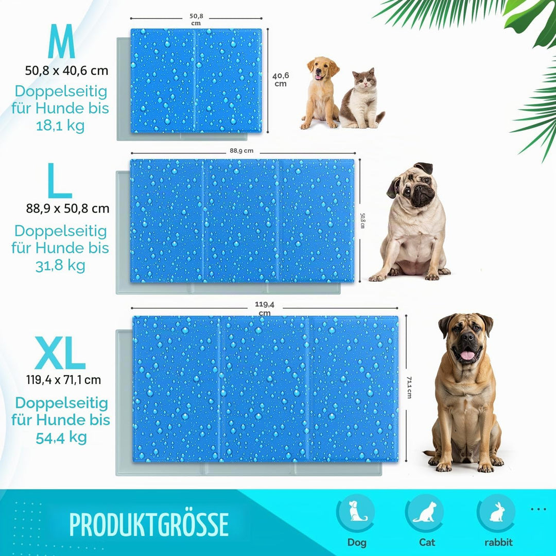 Zellar Kühlmatte für Hunde Selbst Kühlende Hundematte Kühldecke Hunde Sommer Kühlkissen Hundedecke m