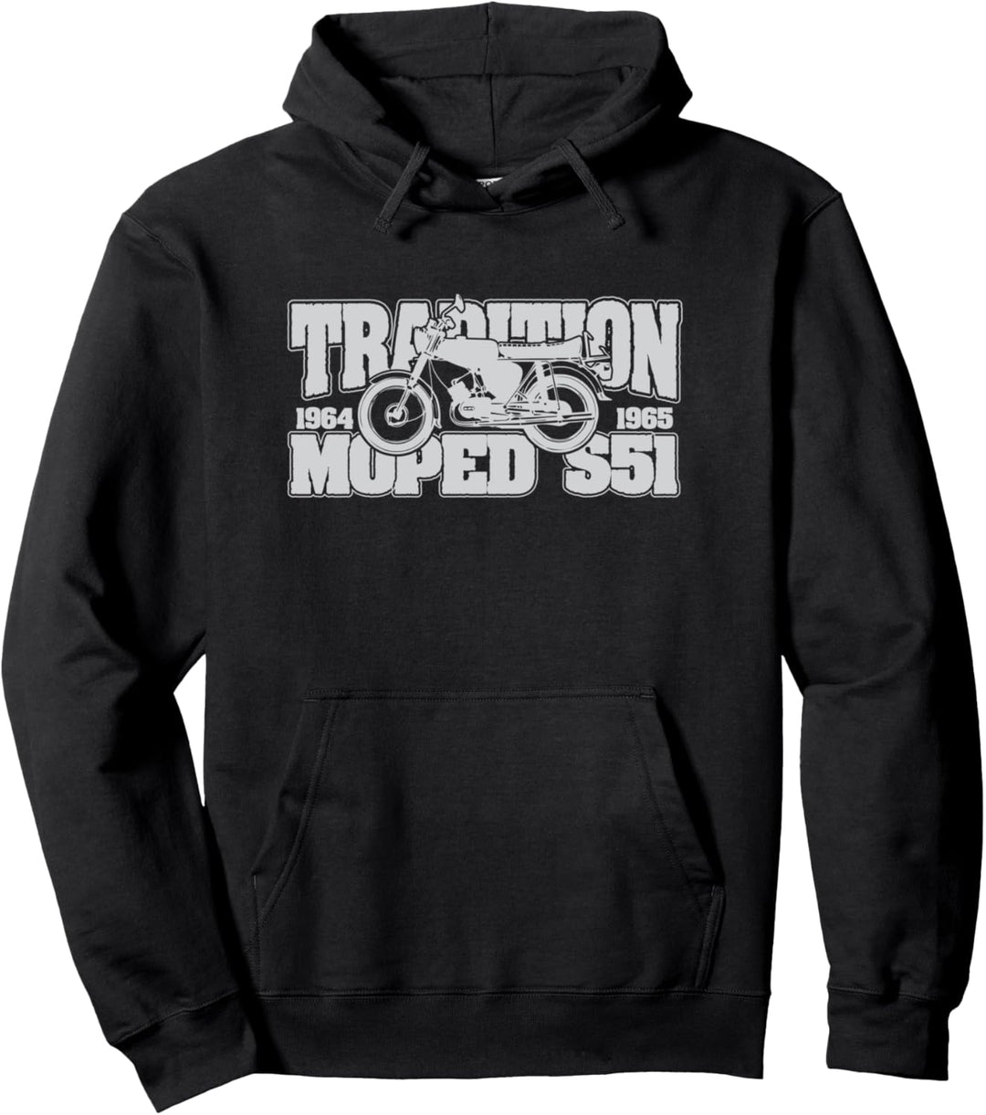 Tradition 1965 DDR Retro Klassiker Simson S51 Pullover Hoodie