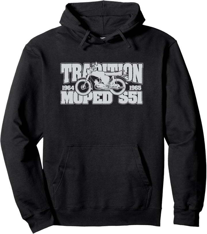 Tradition 1965 DDR Retro Klassiker Simson S51 Pullover Hoodie