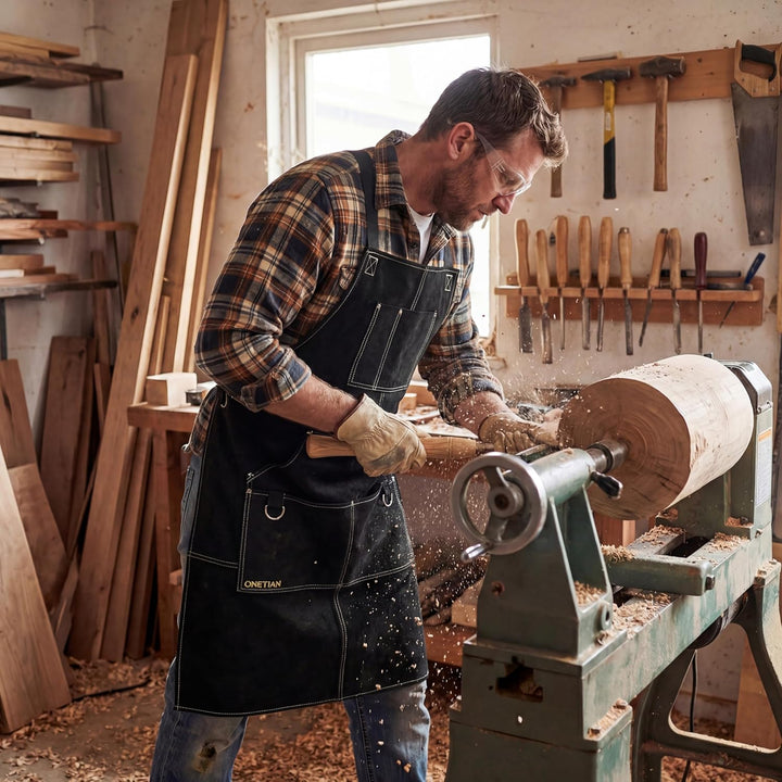Tablier de soudure en cuir avec doublure douce – résistant à la chaleur, ignifuge, tablier de protec