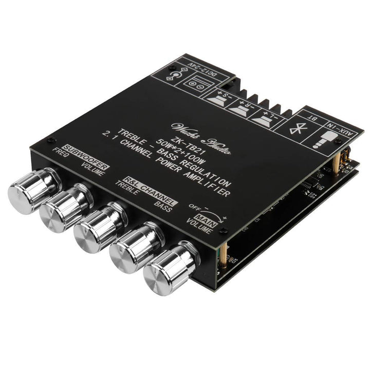 HiFi-Verstärker TB21 Mini Bluetooth5.0 Verstärker Modul 2.1 Kanal Stereo Audio Amplifier Board 50WX2