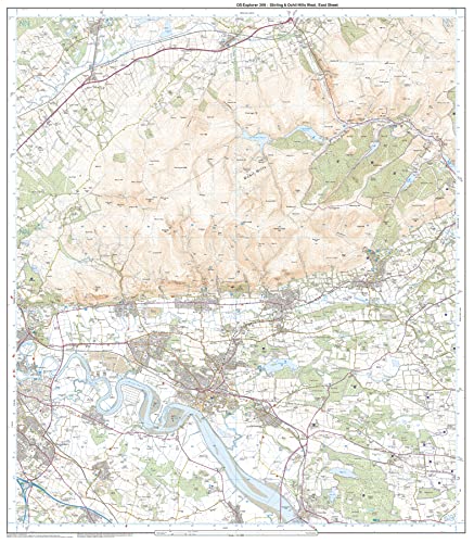 Stirling and Ochil Hills West (OS Explorer Map, Band 366), Karte