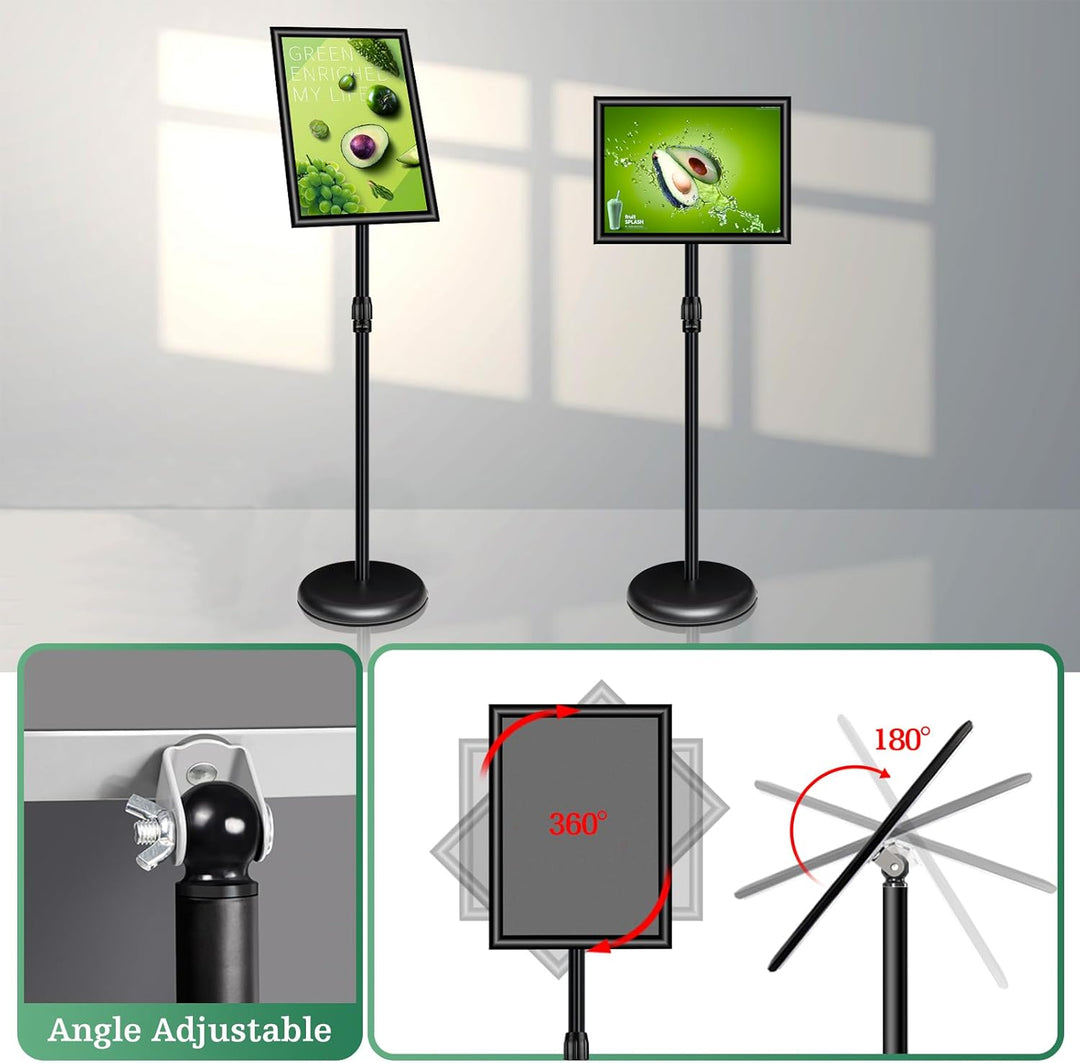 A3 Ständer Schilderhalter freistehende Schilder Aluminium Display Ständer Boden Poster Ständer für I