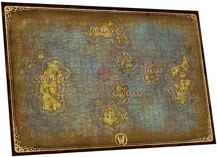 ABYstyle World of Warcraft - Puzzle 1000 pièces - Carte d'Azeroth