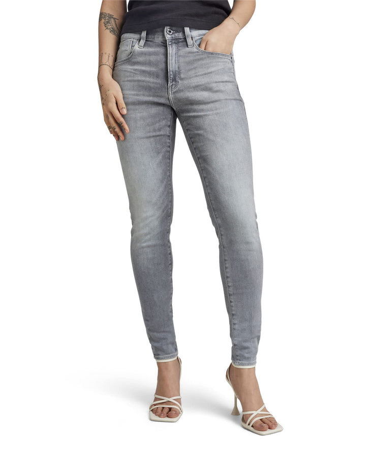 G-STAR RAW Damen Lhana Skinny Wmn Jeans 24W / 28L Grau (Sun Faded Glacier Grey D19079-a634-c464), 24