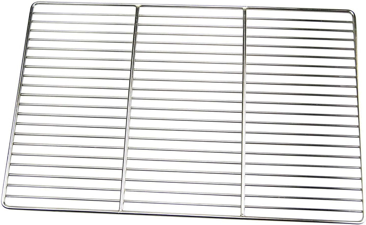 Grillclub Edelstahl Grillrost 53 x 38 cm + 2 Griffe für Wellfire Quatro (nur 10 mm Stababstand) Stäb