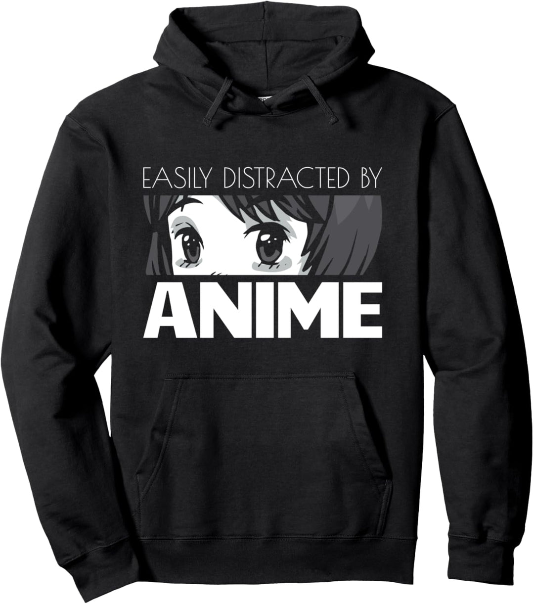 Leicht abgelenkt von Anime japanische Anime Eyes Manga Otaku Pullover Hoodie