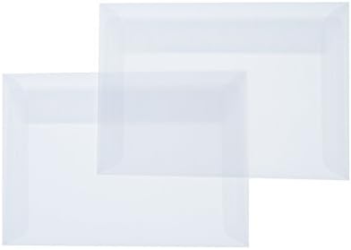 100 transparente C5 Briefumschläge, 162x229 mm, 110g, Haftklebung, gerade Klappe, ideal für Prospekt