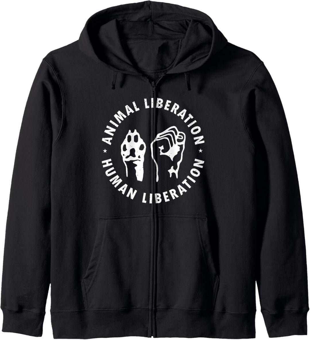Tierrechte Tierwohl Animal Rights Liberation Veganer Kapuzenjacke