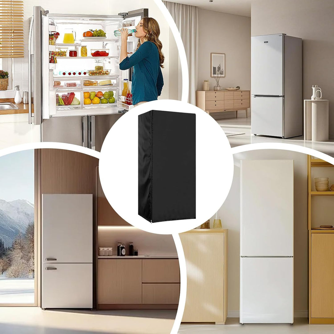 Upright Kühlschrank Abdeckung für Aussen, 210D Wasserdichter 100% Schutz, Outdoor Gefrierschrank Abd