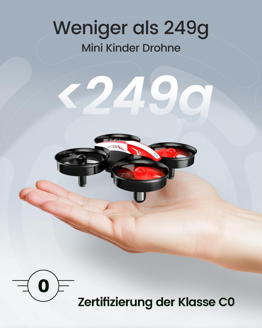 Holy Stone HS210 Mini Drohne für Kinder Anfänger,RC Quadcopter mit 3 Akkus Lange Flugzeit,Automatisc
