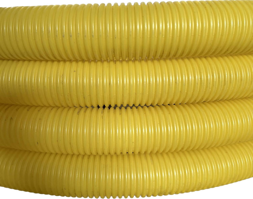 Drainagerohr DN100 5m gelb PVC-U gelocht | Entwässerungssystem Abflussrohr Drainageschlauch Entwässe