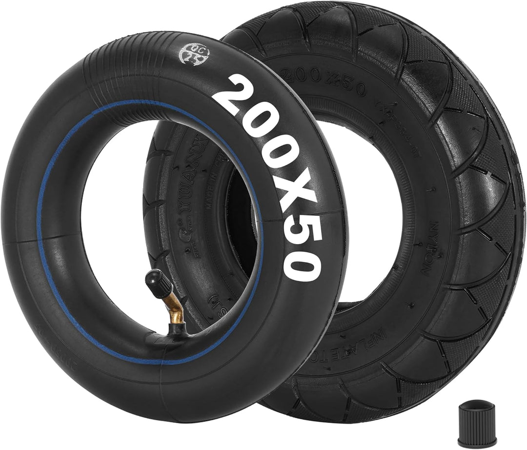 200 x 50 (8 "x2") Scooter-Reifen- und Schlauchset Ersatz Geeignet Innendurchmesser 3.74"/95mm für Sc