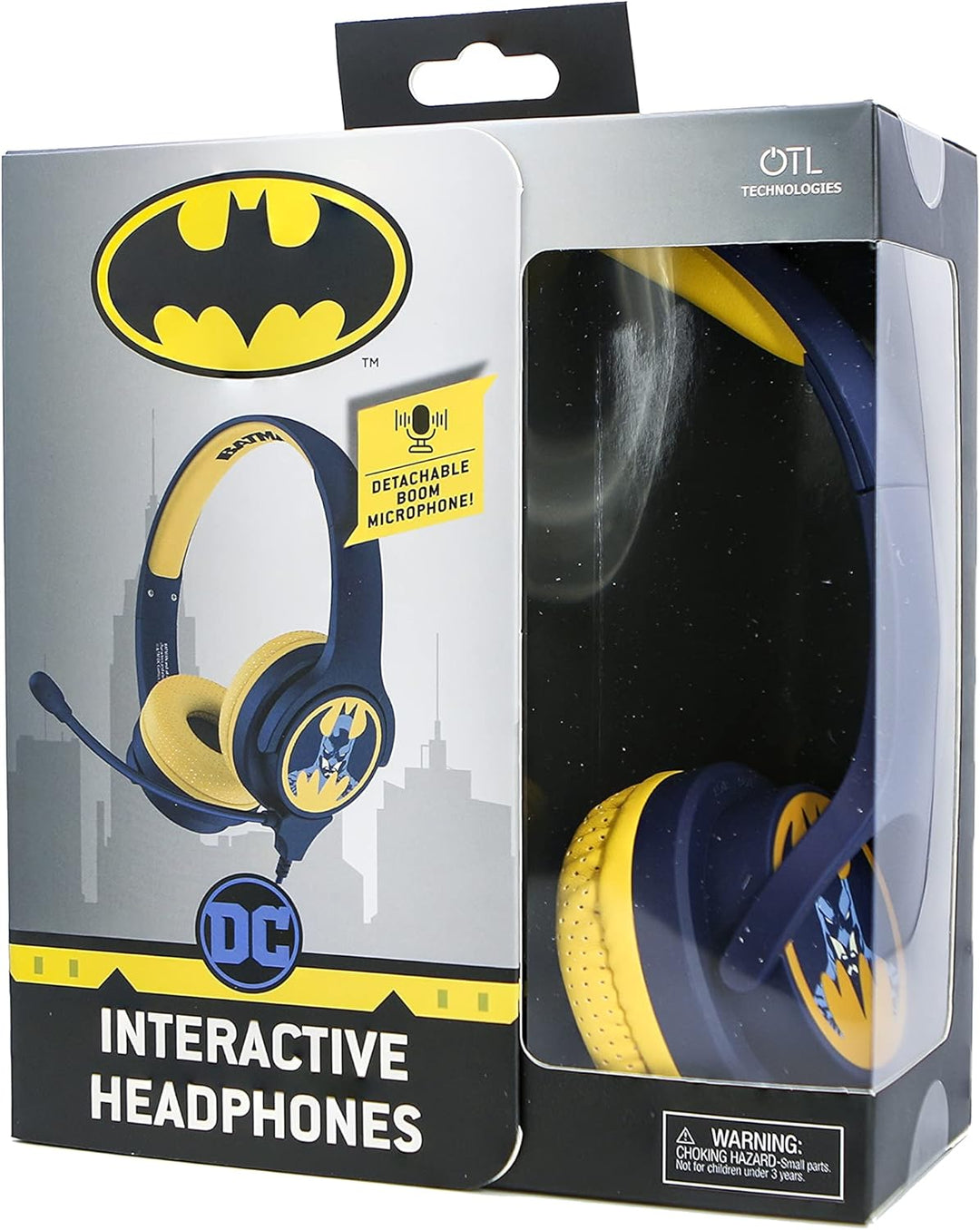 OTL Technologies Kids Headphones - Batman Interactive Headphones with Detachable Microphone