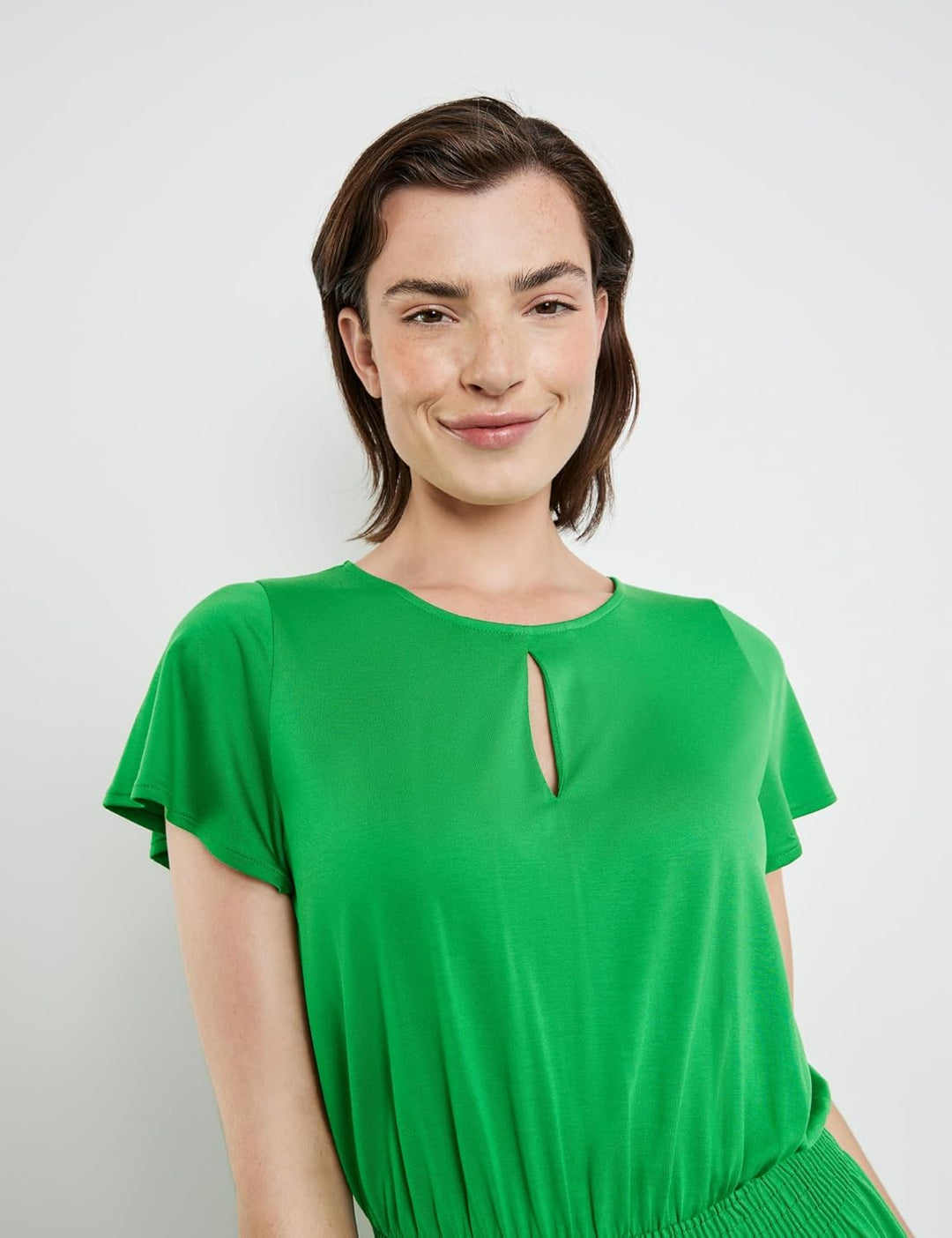 Taifun Damen Lässiges Kleid 44 Cosmic Green, 44 Cosmic Green