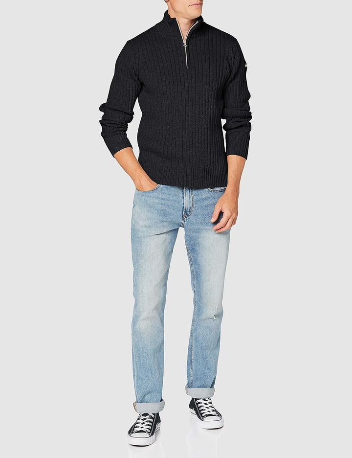 Schott NYC Herren Pullover, S Anthracite