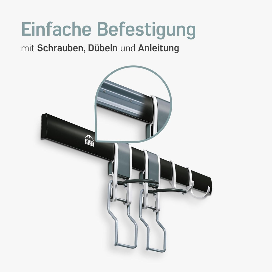 Borgen Fahrrad Wandhalterung Vertikal geeignet für alle Fahrräder, wie z.B. E Bike, Mountainbike, Re