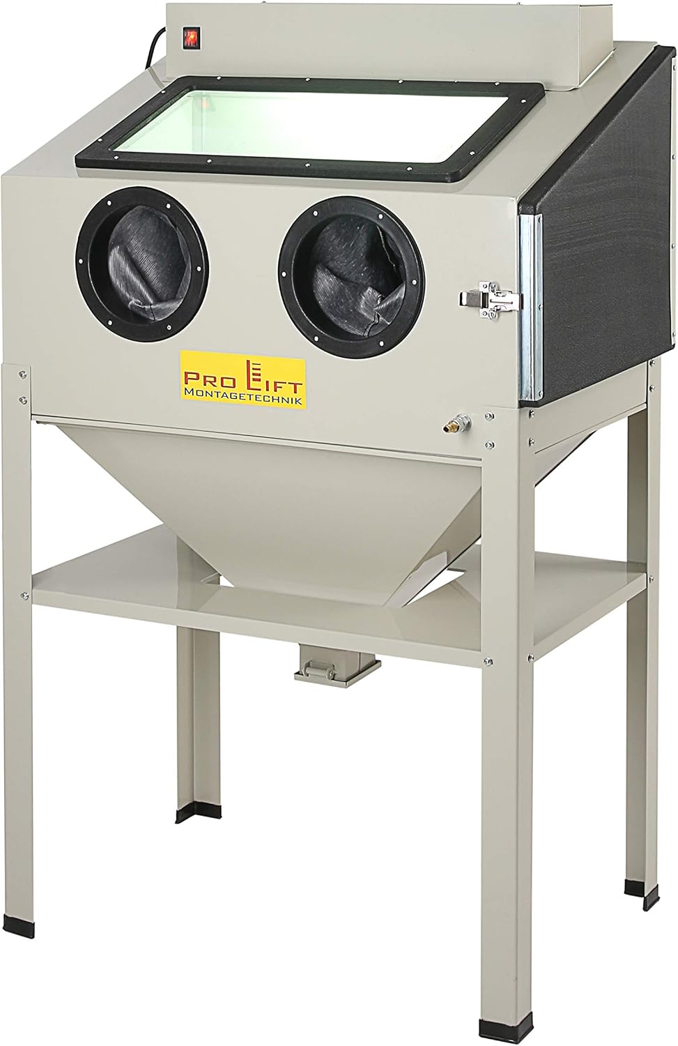 Sandstrahlkabine 220 Liter inkl. Zubehör, SB220ABJ, Lampengehäuse nach aussen verlegt, 01557
