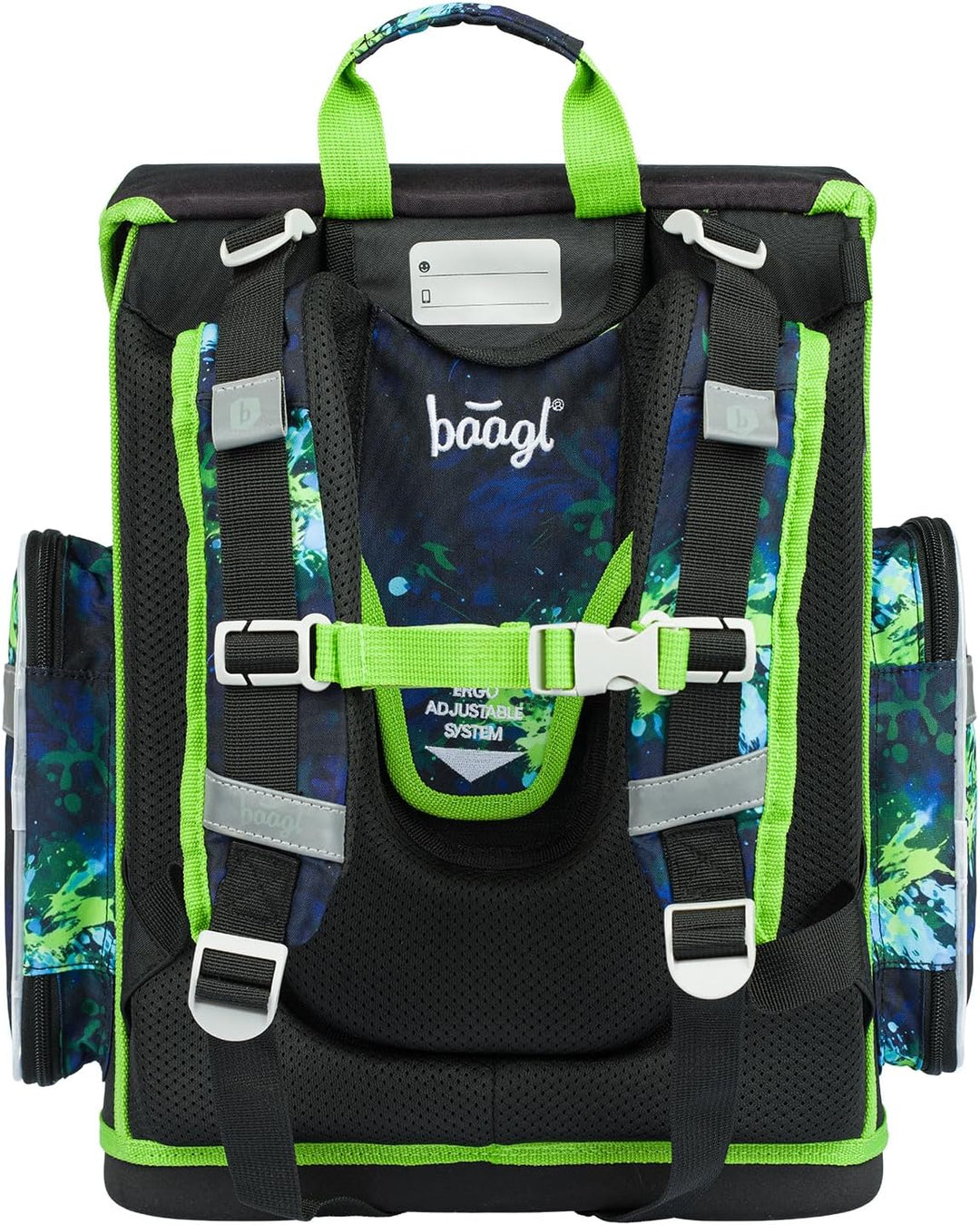 Baagl Schulranzen Jungen Mädchen Set 3 Teilig, Ergo Schultasche für 1. Klasse, Ergonomische Grundsch