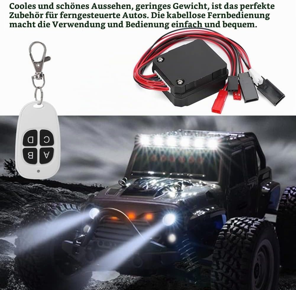 RC Car Winch, RC Car Seilwinde Metallwinde RC Winch Autozubehör für TRX4 SCX10 D90 1/10 RC Car Model