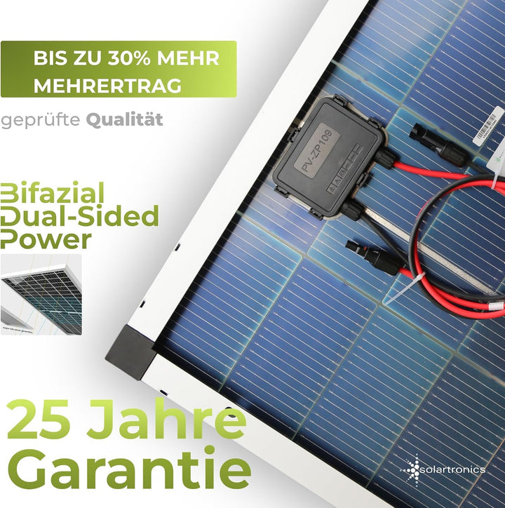 solartronics Solarmodule 2 Stück 130 Watt Mono Solarpanel Solarzelle Photovoltaik 90646