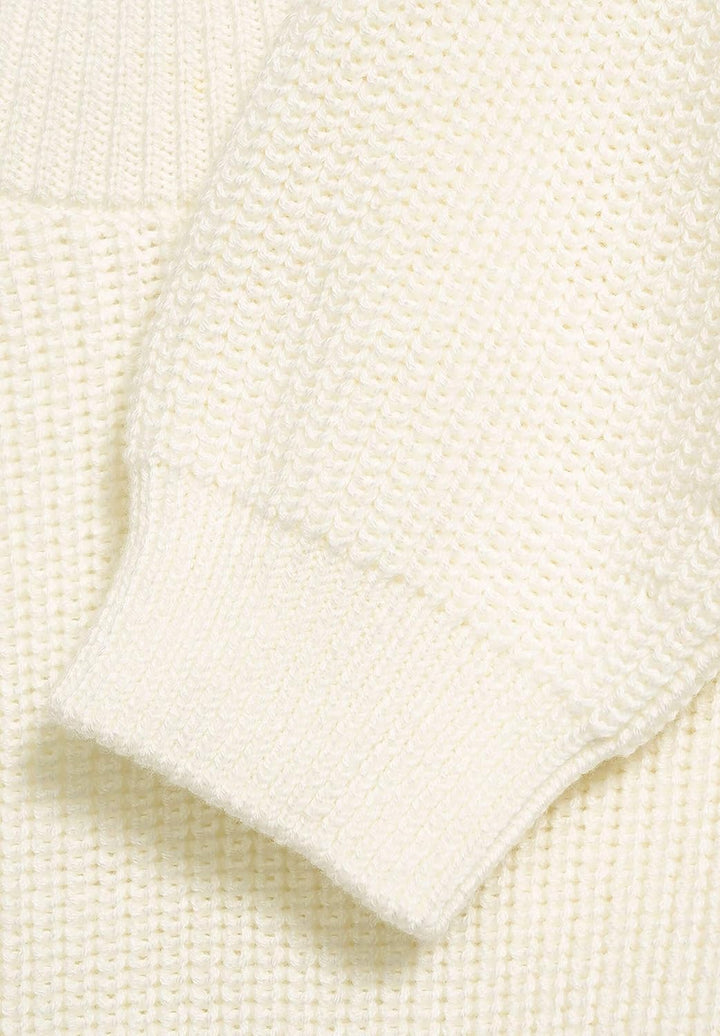 STREET ONE Damen 301488 Pullover, Off White, 34