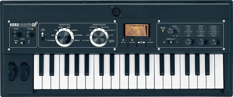 Korg - MICROKorg -XL-PLUS 37 Key Synthesizer/Vocoder - Black 37 Key MicroKORG XL Plus Black, 37 Key