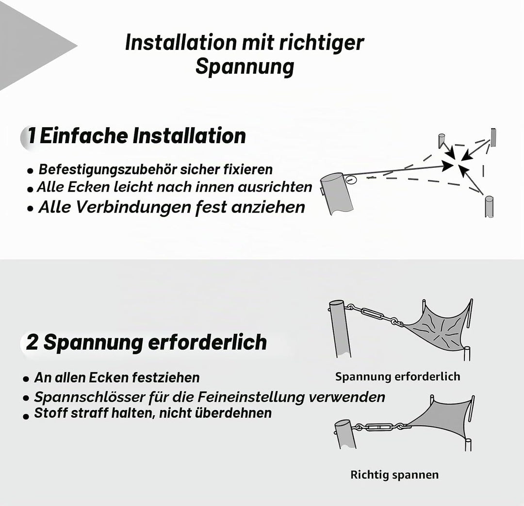 Sonnensegel Wasserdicht 2x3m Rechteckig Sonnenschutz Wasserabweisend 3x2 Meter PES Polyester Segel m