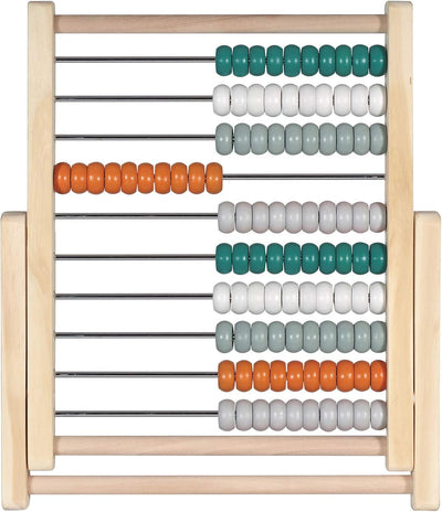 Kindsgut Abakus Rechenschieber aus Holz, zum Zählen und Rechnen bis 100, hochwertige Qualität, dezen
