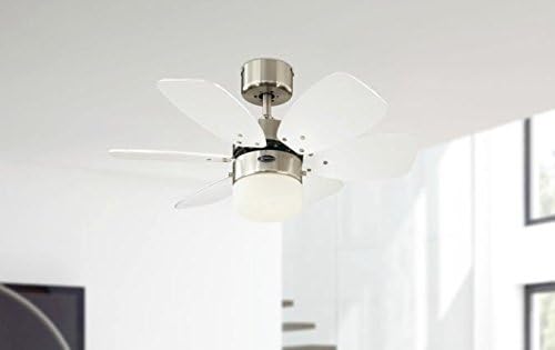 Westinghouse Lighting 76cm Deckenventilator Flora Royale mit Einzelleuchte und sechs Flügeln, Ausfüh