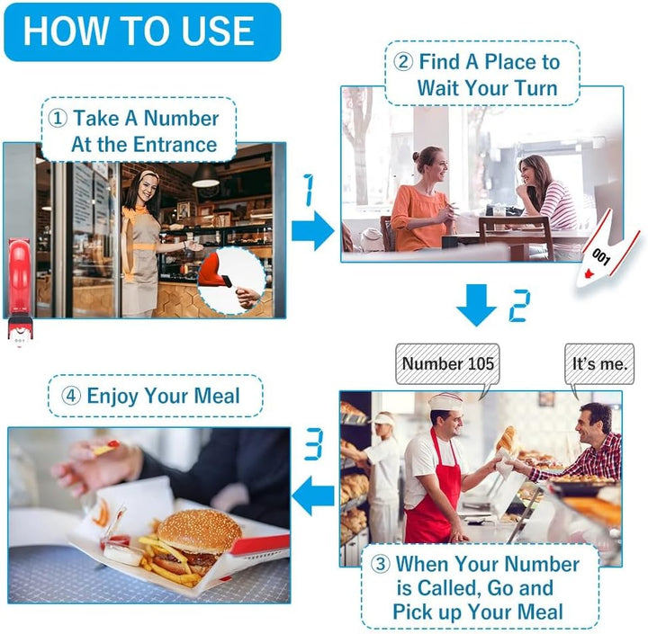 Drei Cifre Warteschlange Ticket Turn-O-Matic Ticketrollen für Wartemarken-Ausgabegerät Wartenummer T