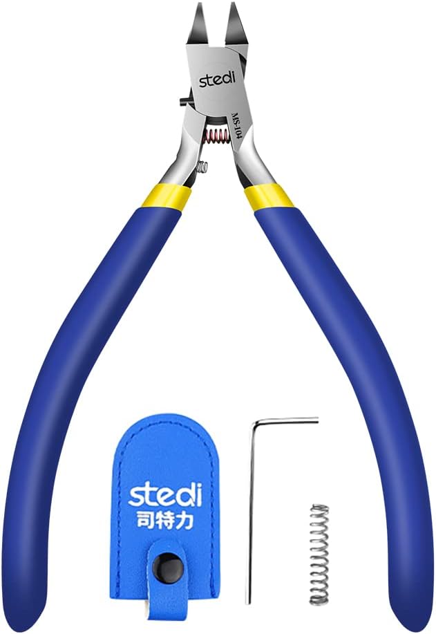stedi 4,7-Zoll-Modellzange, mit ultradünnen einschneidigen und Klinge Fall Kunststoff-Modell Werkzeu