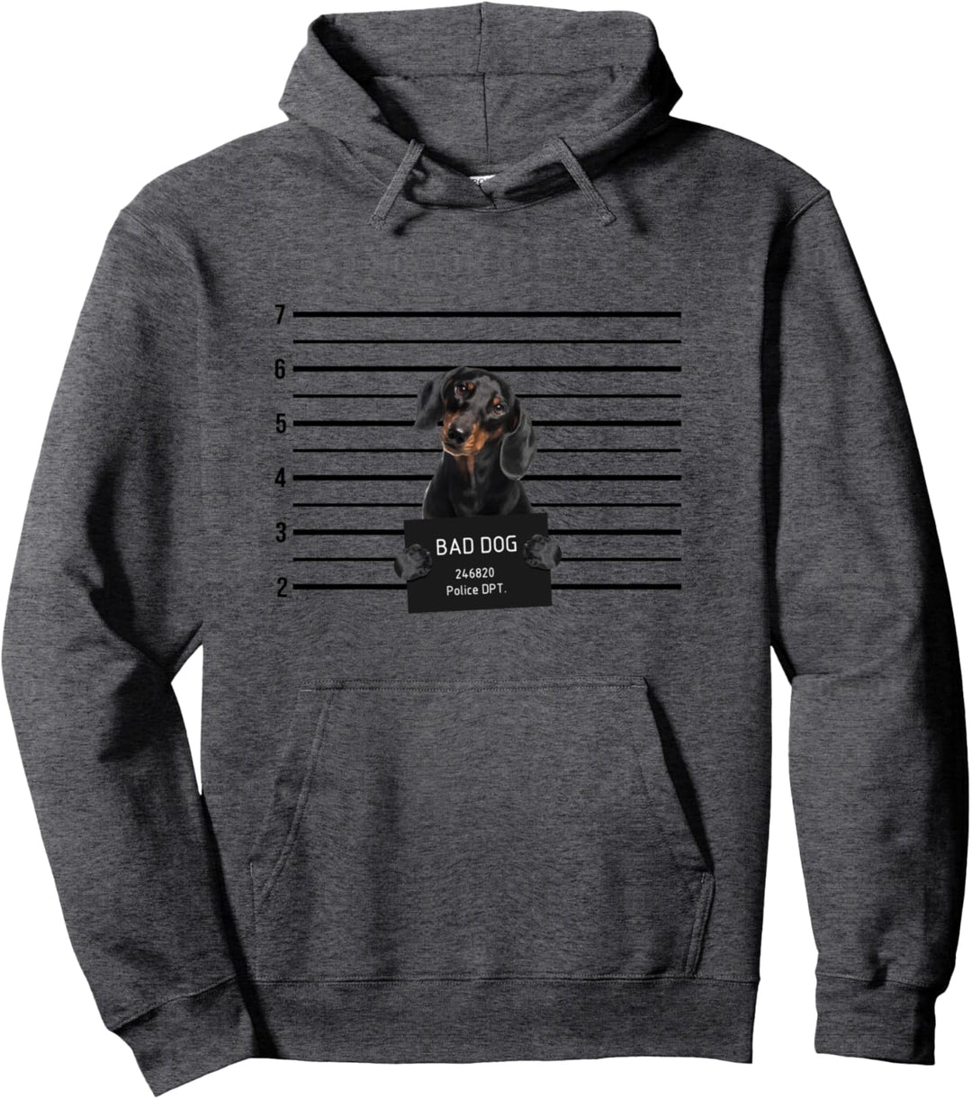Tasse mit Dackel-Motiv, lustiger Dackel Pullover Hoodie