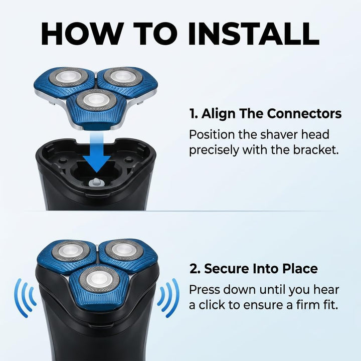 Ersatzscherkopf SH71/SH91 kompatibel mit Philips Rasierer Serie 5000 &amp; 7000
