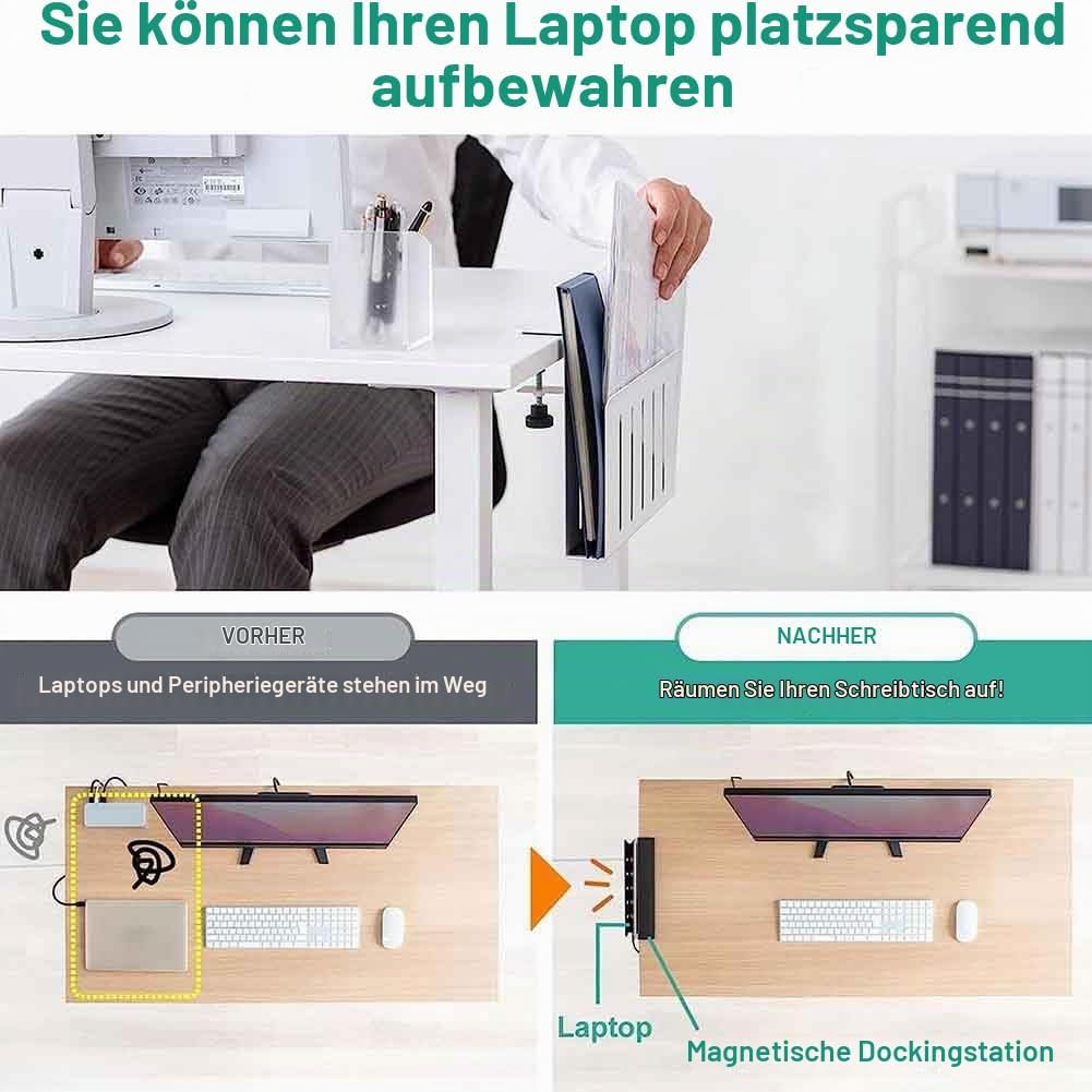 berjalan Schreibtisch-Seitenaufbewahrung, Hängende Schreibtischaufbewahrung, Laptop-Ständer Aus Stah