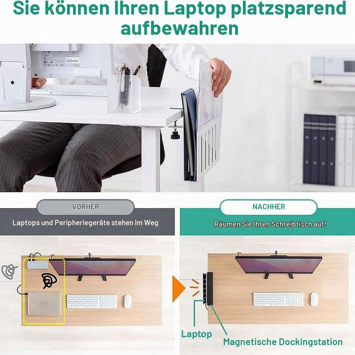 berjalan Schreibtisch-Seitenaufbewahrung, Hängende Schreibtischaufbewahrung, Laptop-Ständer Aus Stah