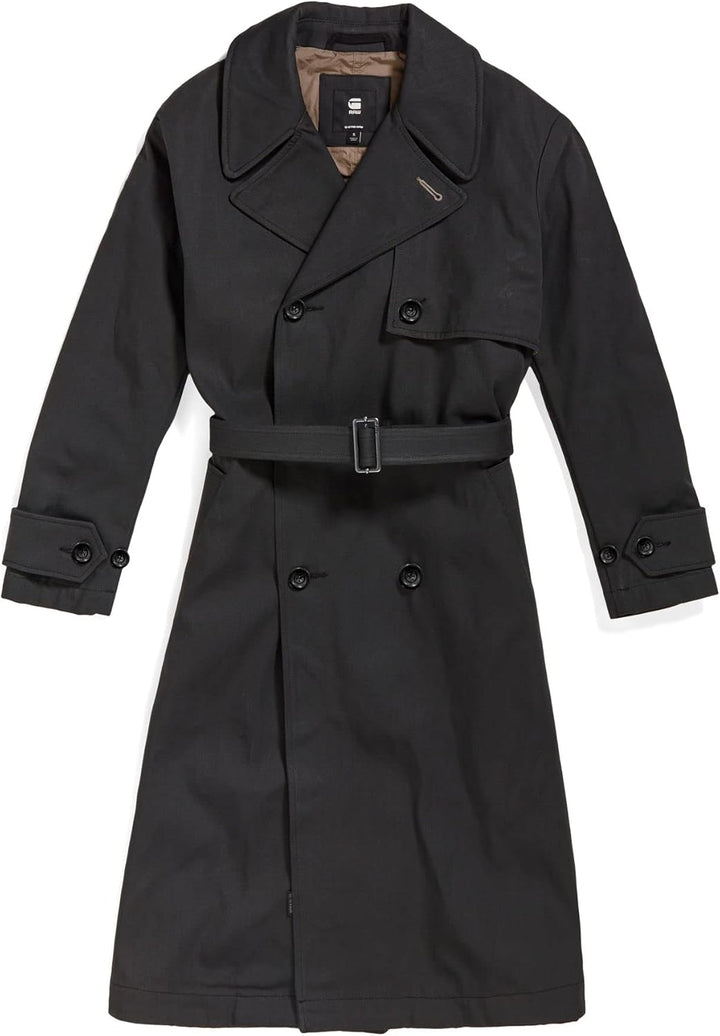 G-STAR Damen High Trenchcoat Jackets (1er Pack) M Blau (raw denim D22012-D189-001), M Blau (raw deni