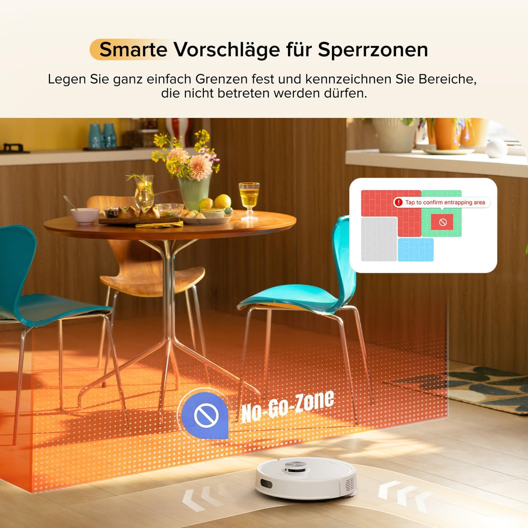 roborock Q7 M5 Saugroboter mit Wischfunktion, 10.000Pa Starker Saugkraft, Dual Anti-Tangle-System, 1