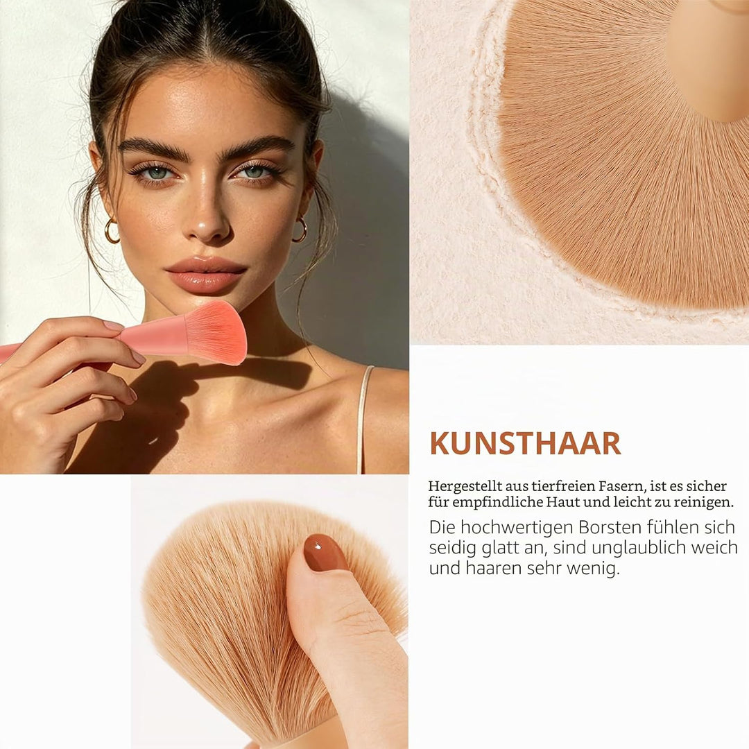 Docolor Pinselset Makeup 39 Stück Mit Tasche, Schwamm und Aufbewahrungstasche, Blender Schwamm & Pin