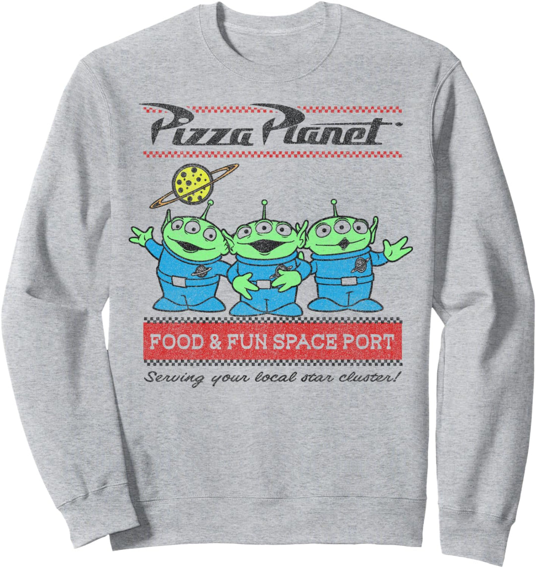 Disney Pixar Toy Story Pizza Planet Food & Fun Space Port Sweatshirt