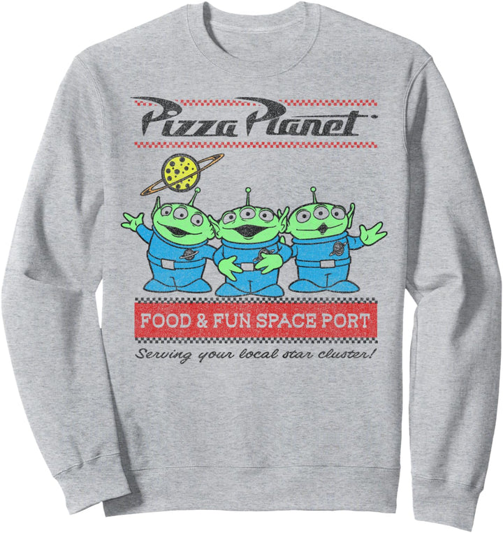 Disney Pixar Toy Story Pizza Planet Food & Fun Space Port Sweatshirt
