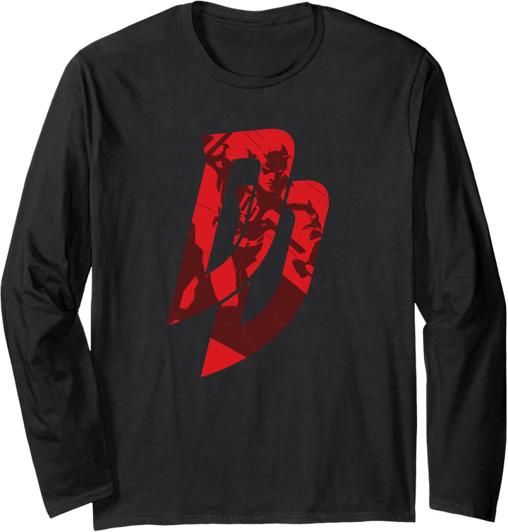 Marvel Daredevil Logo Langarmshirt
