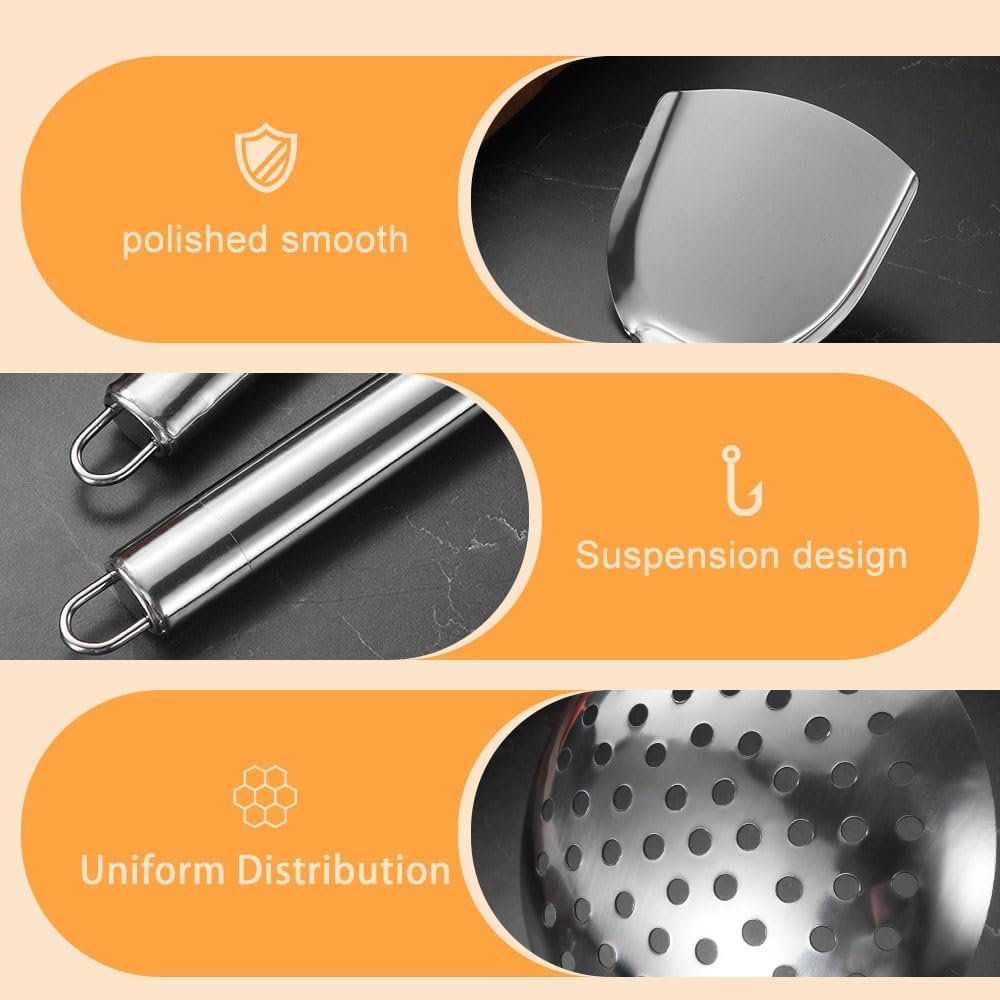 10er Küchenhelfer Set Küchenutensilien Edelstahl Kochlöffel Set Edelstahl Küchen Utensilien Set mit