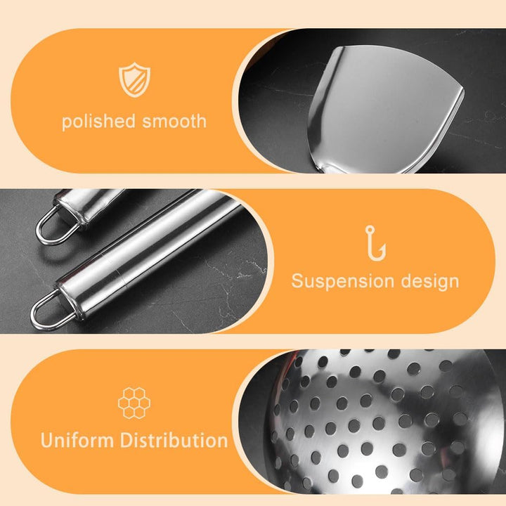 10er Küchenhelfer Set Küchenutensilien Edelstahl Kochlöffel Set Edelstahl Küchen Utensilien Set mit