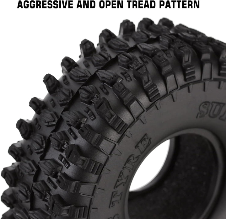 INJORA RC Reifen 1,9inch Crawler Reifen für 1:10 RC Crawler Axial SCX10 90047 SCX10 III AXI03007 D90